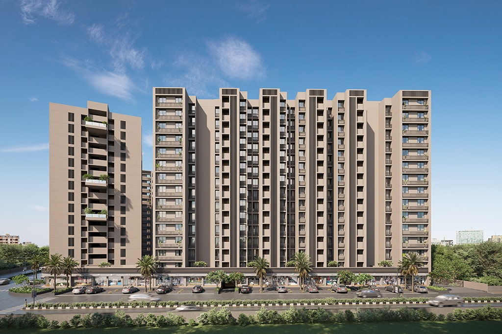 2 BHK Flat For Sale In Orchid Blues, Shela, Ahmedabad.