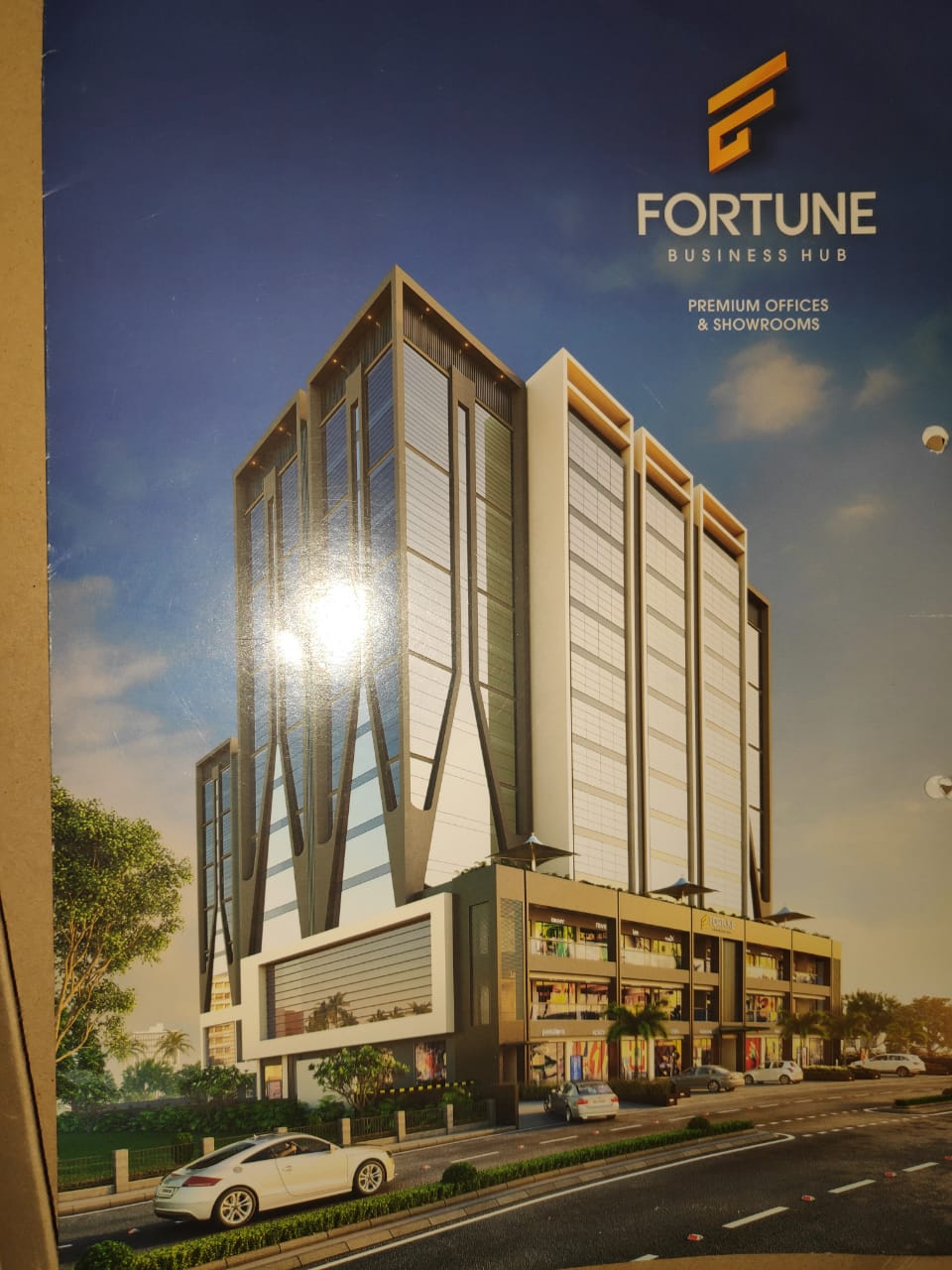 Showroom For Rent in Fortune Business Hub, Science City, Ahmedabad.