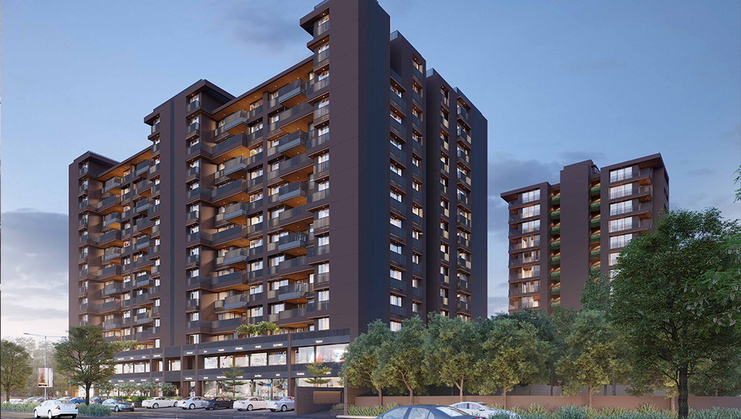 3, 4 & 5 BHK Flat For Sale In Enstin Evoq, Science City, Ahmedabad.
